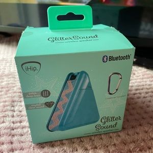 NWT Turquoise glitter bluetooth speaker